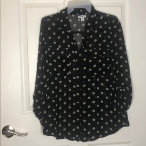 Polka dot blouse